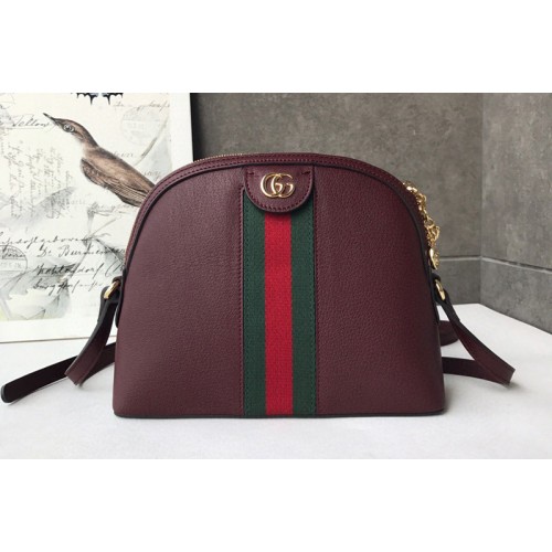 Gucci Ophidia small shoulder bag Burgundy Leather With Web Gucci Ophidia small shoulder bag Burgundy Leather With Web
