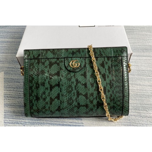 Gucci 5038777 Ophidia small snakeskin shoulder bag in Emerald snakeskin Gucci 5038777 Ophidia small snakeskin shoulder bag in Emerald snakeskin