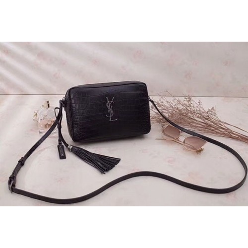 YSL Lou Camera Bag In Crocodile Pattern Calfskin YSL Lou Camera Bag In Crocodile Pattern Calfskin