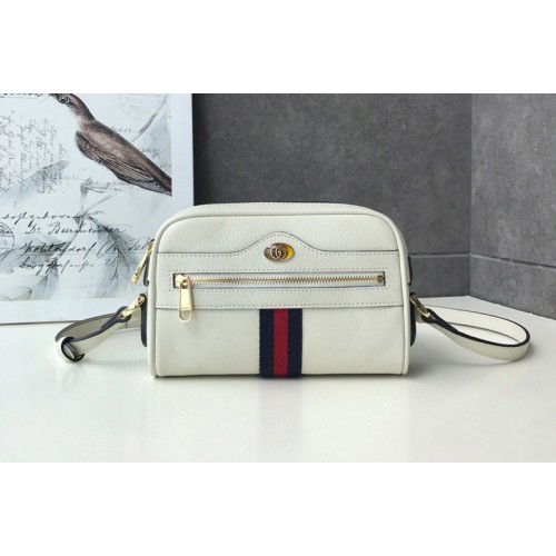 Gucci Ophidia mini bags White Leather With Web Gucci Ophidia mini bags White Leather With Web