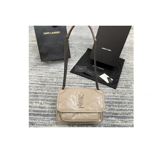YSL niki baby Bag in apricot crinkled vintage leather YSL niki baby Bag in apricot crinkled vintage leather