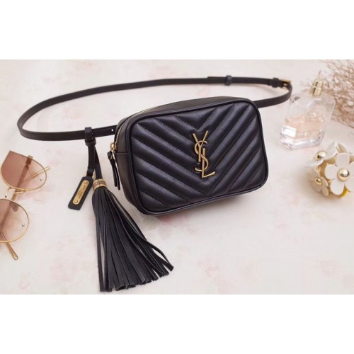 YSL Lou Belt Bag in Quilted Black Leather YSL Lou Belt Bag in Quilted Black Leather