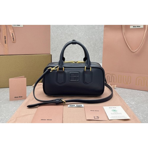 Miu Miu 5BB142 Arcadie leather bag in Navy Blue Leather Miu Miu 5BB142 Arcadie leather bag in Navy Blue Leather
