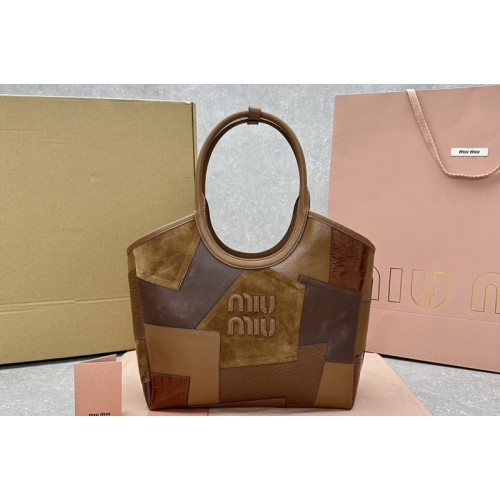 Miu Miu Ivy leather Medium bag in Cognac Leather Miu Miu Ivy leather Medium bag in Cognac Leather
