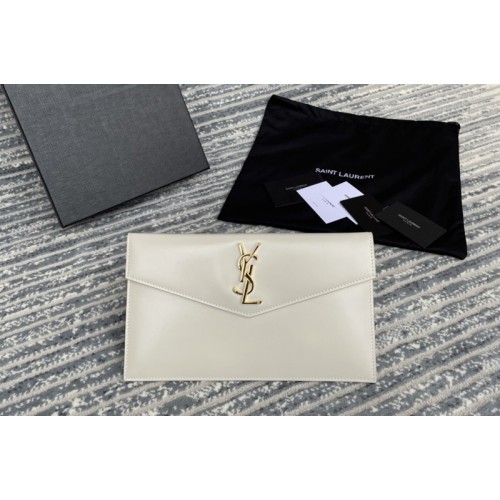 YSL uptown pouch in White Smooth Leather YSL uptown pouch in White Smooth Leather