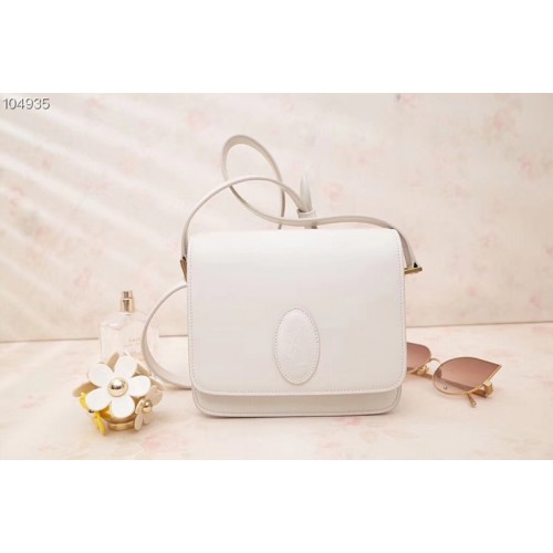 YSL Le 61 Small Saddle Bag In White Smooth Leather YSL Le 61 Small Saddle Bag In White Smooth Leather