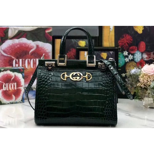 Gucci Zumi Leather small top handle bags in Green Leather Gucci Zumi Leather small top handle bags in Green Leather