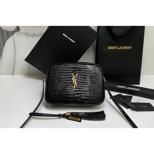 YSL LOU CAMERA BAG IN Black Crocodile LEATHER YSL LOU CAMERA BAG IN Black Crocodile LEATHER