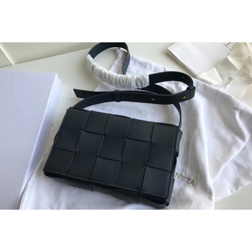 Bottega Veneta BV Cassette Crossbody bag In Navy Blue Lambskin Leather Bottega Veneta BV Cassette Crossbody bag In Navy Blue Lambskin Leather