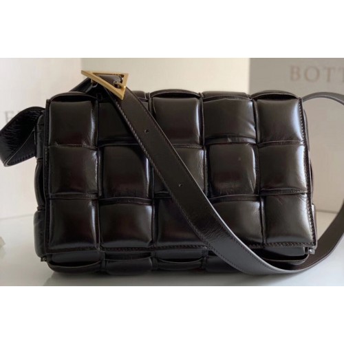 Bottega Veneta padded cassette bag in Dark Coffee Lambskin Leather Bottega Veneta padded cassette bag in Dark Coffee Lambskin Leather