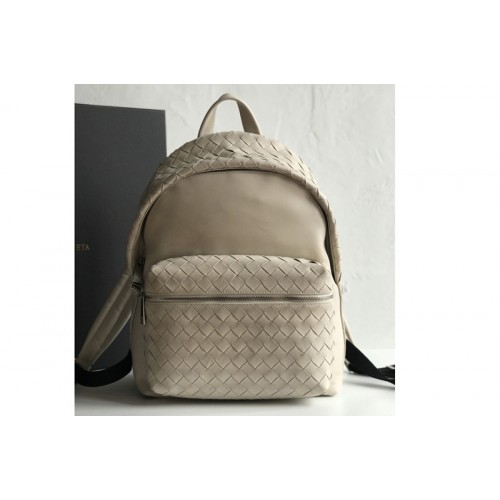 Bottega Veneta BV Backpack In White woven calfskin Bottega Veneta BV Backpack In White woven calfskin
