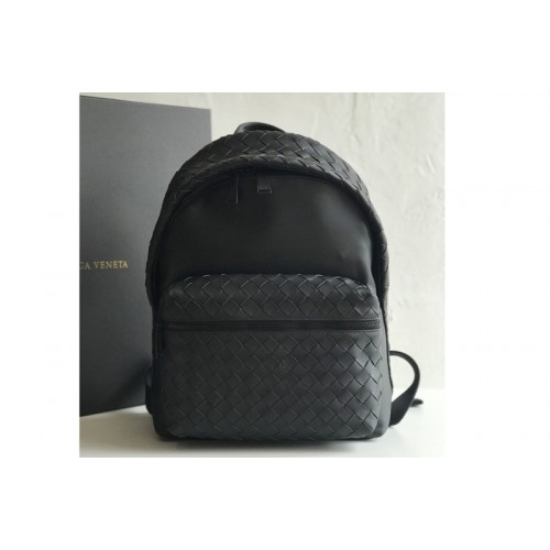 Bottega Veneta BV Backpack In Black woven calfskin Bottega Veneta BV Backpack In Black woven calfskin