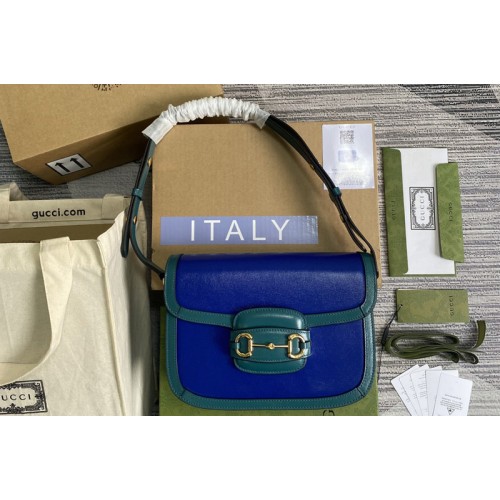 Gucci Horsebit 1955 small shoulder bag in Blue leather Gucci Horsebit 1955 small shoulder bag in Blue leather