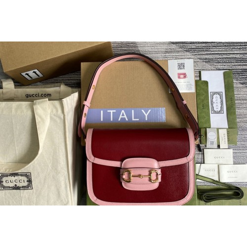 Gucci Horsebit 1955 small shoulder bag in Dark red leather Gucci Horsebit 1955 small shoulder bag in Dark red leather