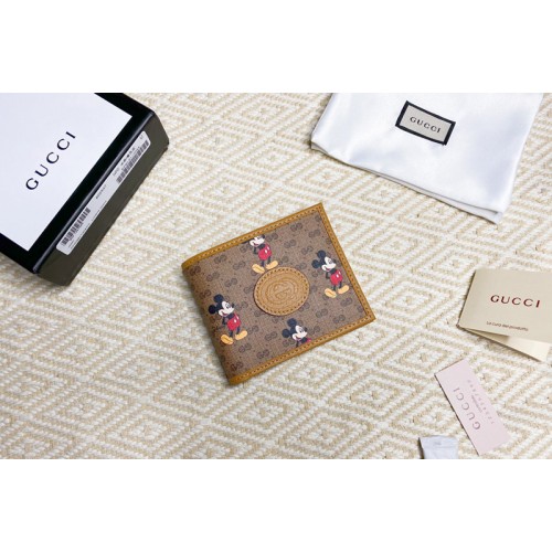 Gucci Disney x Gucci wallet in Beige ebony mini Supreme canvas Gucci Disney x Gucci wallet in Beige ebony mini Supreme canvas