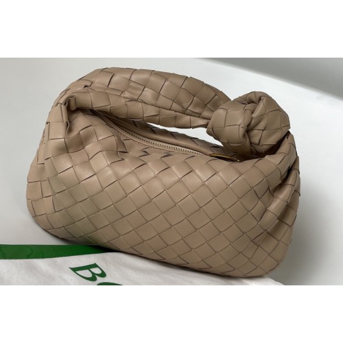 Bottega Veneta Mini Jodie Rounded hobo bag in Gray Intrecciato leather Bottega Veneta Mini Jodie Rounded hobo bag in Gray Intrecciato leather