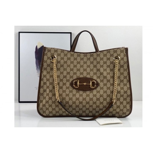 Gucci 1955 Horsebit large tote bag in Original canvas Gucci 1955 Horsebit large tote bag in Original canvas