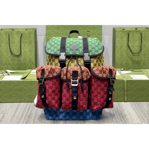 Gucci Off The Grid Multicolor backpack in Diagonal Multicolor canvas Gucci Off The Grid Multicolor backpack in Diagonal Multicolor canvas