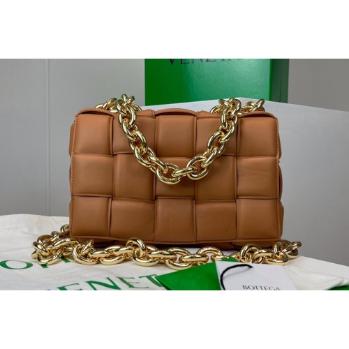 Bottega Veneta The Chain Cassette Cross-body bag in Brown Intrecciato leather Bottega Veneta The Chain Cassette Cross-body bag in Brown Intrecciato leather