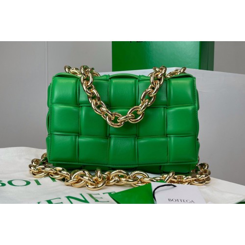 Bottega Veneta The Chain Cassette Cross-body bag in maxi Light Green Intrecciato Nappa leather Bottega Veneta The Chain Cassette Cross-body bag in maxi Light Green Intrecciato Nappa leather
