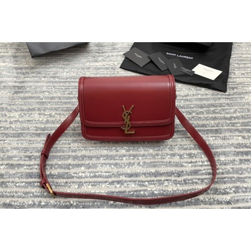 YSL SOLFERINO SMALL SATCHEL IN Natural Red Box Leather YSL SOLFERINO SMALL SATCHEL IN Natural Red Box Leather