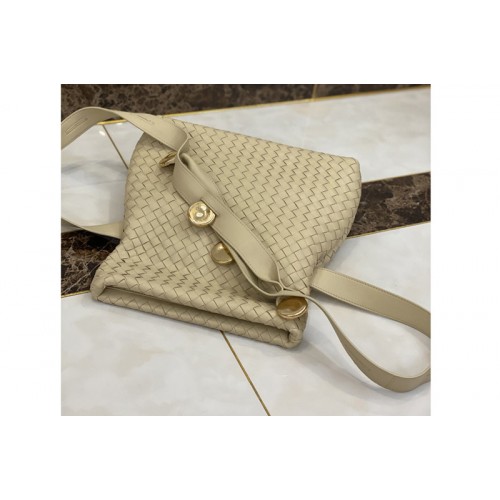 Bottega Veneta Fold Cross-body bag in Porridge Intrecciato Nappa leather Bottega Veneta Fold Cross-body bag in Porridge Intrecciato Nappa leather