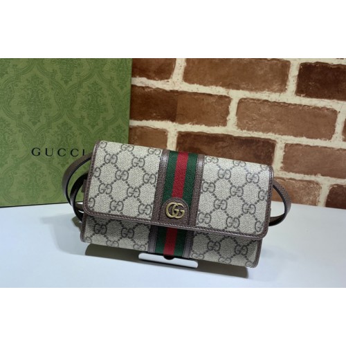 Gucci Ophidia Mini bag in Beige and ebony Supreme canvas Gucci Ophidia Mini bag in Beige and ebony Supreme canvas