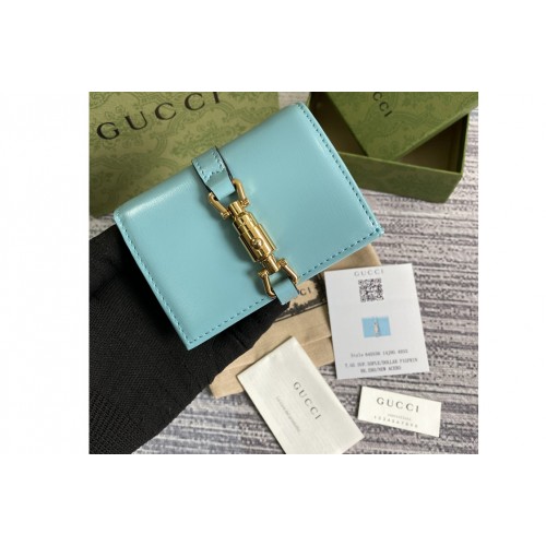 Gucci Jackie 1961 card case wallet in Blue leather Gucci Jackie 1961 card case wallet in Blue leather