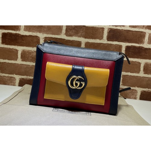Gucci Small shoulder bag with Double G in Black Yellow White leather Gucci Small shoulder bag with Double G in Black Yellow White leather