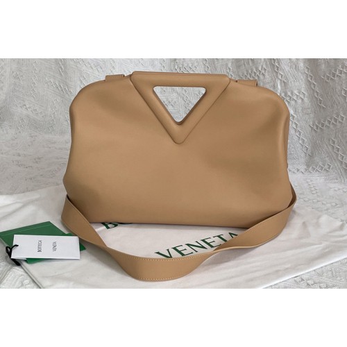 Bottega Veneta Point Top handle bag in Almond Nappa Leather Bottega Veneta Point Top handle bag in Almond Nappa Leather