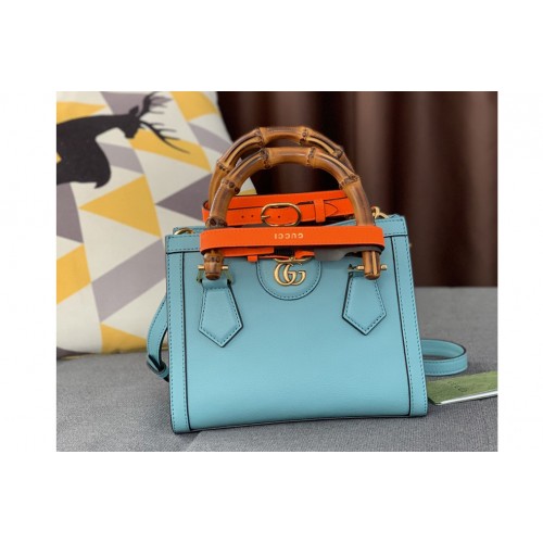Gucci Diana mini tote bag in Light Blue leather Gucci Diana mini tote bag in Light Blue leather
