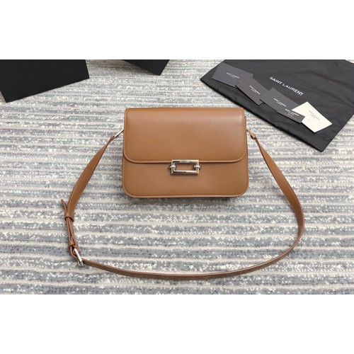 YSL le pave satchel bag in Brown smooth leather YSL le pave satchel bag in Brown smooth leather