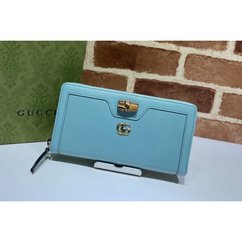 Gucci Diana continental wallet in Blue leather Gucci Diana continental wallet in Blue leather