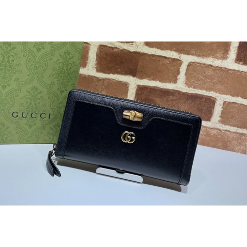 Gucci Diana continental wallet in Black leather Gucci Diana continental wallet in Black leather