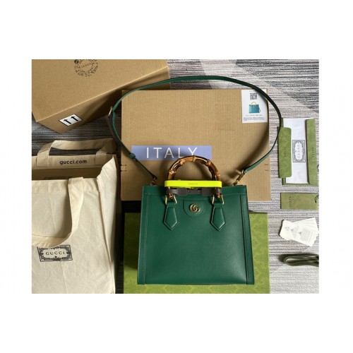 Gucci Diana small tote bag in Green leather Gucci Diana small tote bag in Green leather