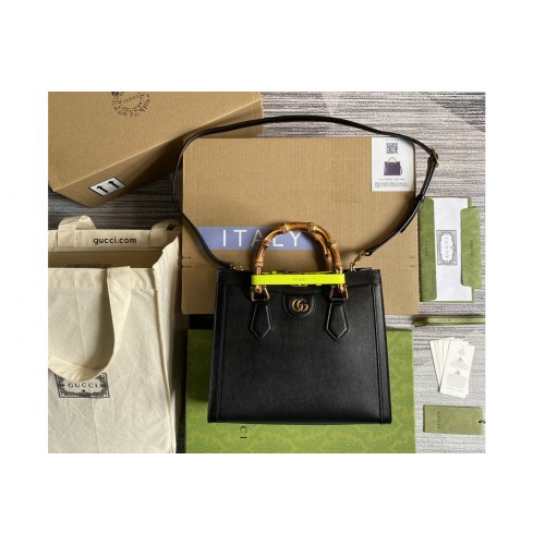 Gucci Diana small tote bag in Black leather Gucci Diana small tote bag in Black leather