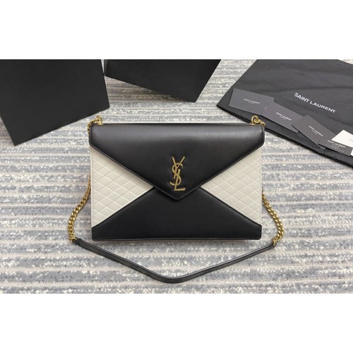YSL GABY CHAIN BAG IN Black White VINTAGE LAMBSKIN YSL GABY CHAIN BAG IN Black White VINTAGE LAMBSKIN