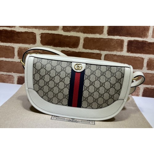 Gucci Ophidia large shoulder bag in Beige and ebony Supreme canvas Gucci Ophidia large shoulder bag in Beige and ebony Supreme canvas