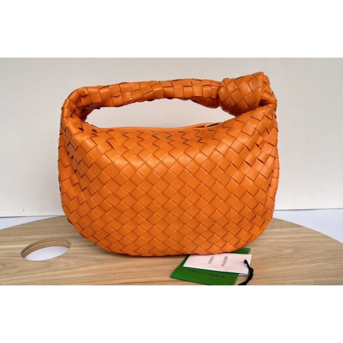 Bottega Veneta Teen intrecciato leather shoulder bag on Orange intrecciato leather Bottega Veneta Teen intrecciato leather shoulder bag on Orange intrecciato leather