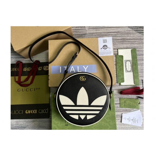 Gucci adidas x Gucci Ophidia shoulder bag in Black leather Gucci adidas x Gucci Ophidia shoulder bag in Black leather