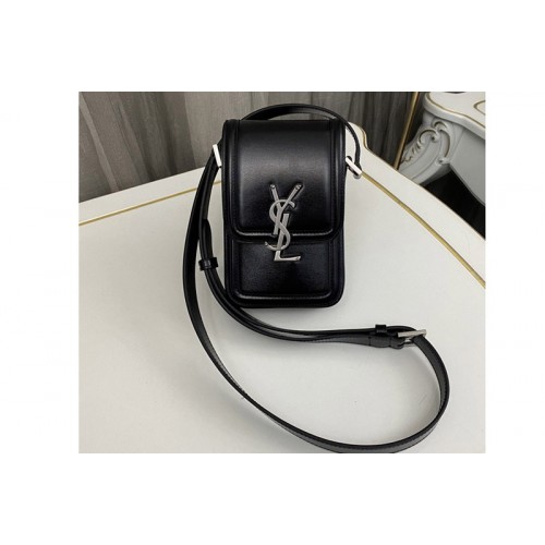 YSL SOLFERINO MINI BAG IN Black SMOOTH LEATHER YSL SOLFERINO MINI BAG IN Black SMOOTH LEATHER