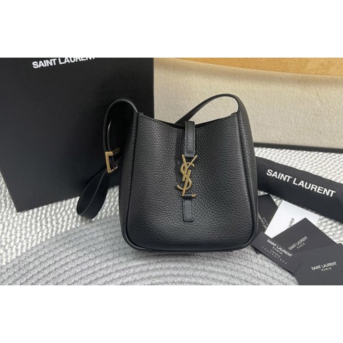 YSL LE 5 A 7 SUPPLE BABY bag IN Black GRAINED LEATHER YSL LE 5 A 7 SUPPLE BABY bag IN Black GRAINED LEATHER
