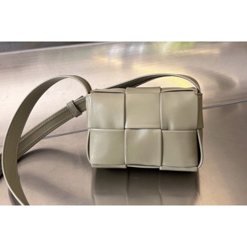 Bottega Veneta Candy Cassette Bag in Grey Leather Bottega Veneta Candy Cassette Bag in Grey Leather