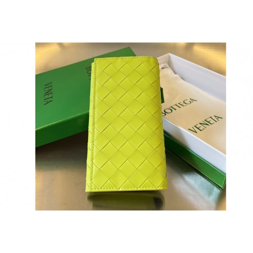 Bottega Veneta Long Intrecciato Wallet in Kiwi Leather Bottega Veneta Long Intrecciato Wallet in Kiwi Leather