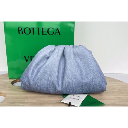 Bottega Veneta Teen Pouch in Teen intrecciato denim effect leather clutch Bottega Veneta Teen Pouch in Teen intrecciato denim effect leather clutch