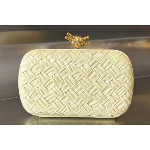 Bottega Veneta Knot Clutch Bag in Ice-Cream Leather