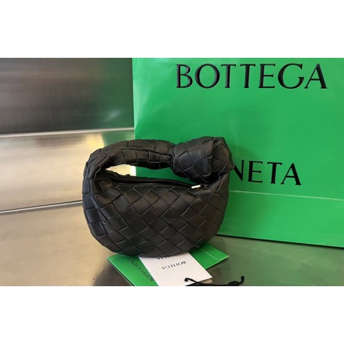 Bottega Veneta Candy Jodie Bag in Black intreccio leather With Gold Buckle Bottega Veneta Candy Jodie Bag in Black intreccio leather With Gold Buckle