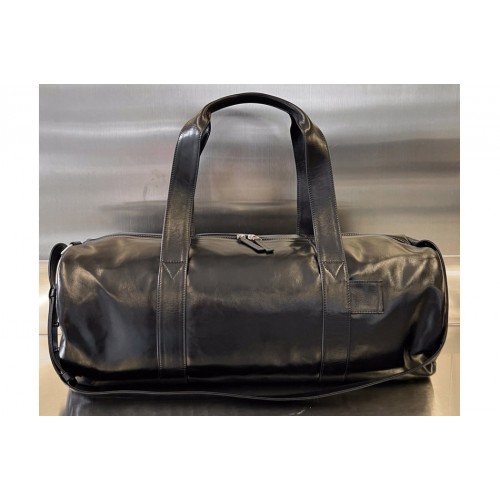 Bottega Veneta Gym Bag in Black Leather Bottega Veneta Gym Bag in Black Leather