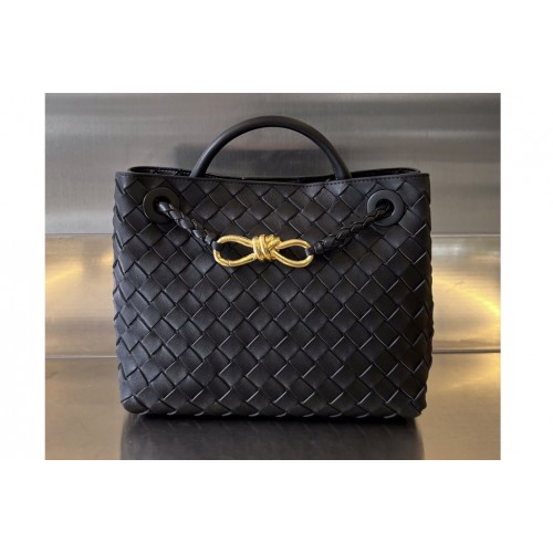 Bottega Veneta Small Andiamo Bag in Black Leather Bottega Veneta Small Andiamo Bag in Black Leather