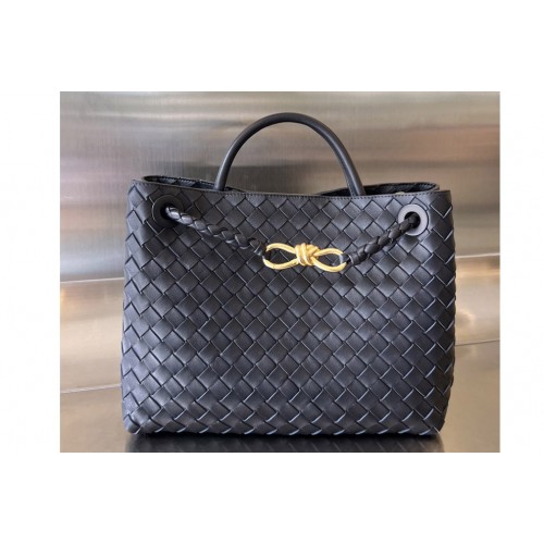 Bottega Veneta Medium Andiamo Bag in Dark Grey Leather Bottega Veneta Medium Andiamo Bag in Dark Grey Leather